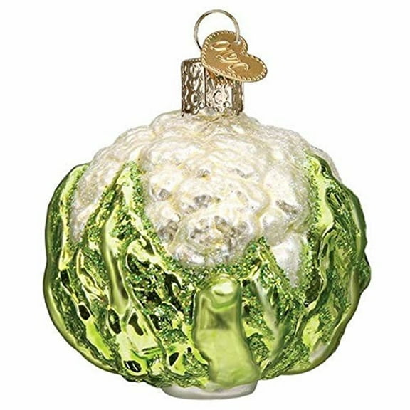 Old World Christmas Glass Blown Ornament for Christmas Tree, Cauliflower