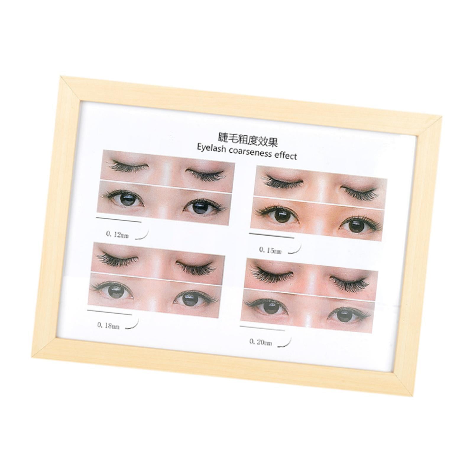 Stgfyxgs Eyelash Salon Poster Eyelashes Wall Decor Women Girls Grafting Eyelash Lash Extension Guide for False Eyelashes Makeup eyelash thickness
