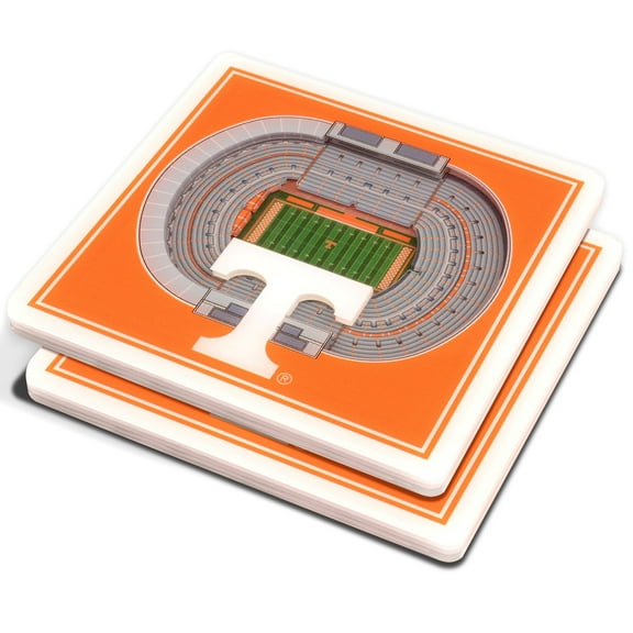 Orange Tennessee Volunteers 3D StadiumViews Coasters