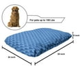 thumbnail image 2 of Nautical Pet Bed, Wavy Sea Lines Japanese Grunge Pacific Beach River Murky Water Illustration, Chew Resistant Pad for Dogs and Cats Cushion with Removable Cover, 24" x 39", Blue, by Ambesonne, 2 of 4