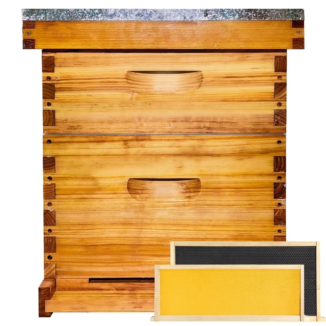 Bee Hiveaura Bee Hiveaura Beginner, 10 marcos recubiertos de cera de abejas