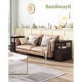 thumbnail image 2 of XPOPR 3-Tier Side Table Slim Sofa End Table with 2 Drawers and 1 Open Shelf Narrow Space for Living Room, Espresso Power (Outlets and USB Ports Included), 2 of 14