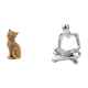 thumbnail image 1 of Figura De Resina De Gato Pensador Abstracto, Escultura Creativa De Animal, Adorno Decorativo Coleccionable Para Sala De Estar, Dormitorio, Entrada, Estantería, 1 of 8