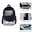 thumbnail image 4 of Zufioo Happy Snowmen Snowfall Pattern Adult Backpack,Wear-resistant and Breathable Multi-pocket Backpack, Suitable for Travel, Business and Outdoor Activities, 4 of 9