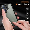 thumbnail image 5 of ELEHOLD for Samsung Galaxy S24 Ultra Hybrid Clear Case,Transparent Clear Metal Lens Frame All-inclusive Lens Protection Metal Button Slim Shockproof Case for Galaxy S24 Ultra,Black, 5 of 7