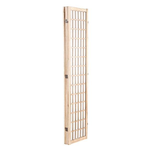 KFFKFF Cloison de Pièce, Séparateur de Pièce Japonais à 4 Panneaux, Paravent Pliant d'Intérieur, Cloisons Portatives et Écrans de Décoration, pour Séparation de Pièce, Maison, Bureau (Naturel)