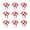 Dark Red, variant on MATROOY 10Pcs 13x13mm Mushroom Bead Smiling Face Lampwork Spacer Loose Bead-Dark Red