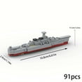 thumbnail image 6 of Building blocks model moc battleships Puzzle matching toys for children, 6 of 7