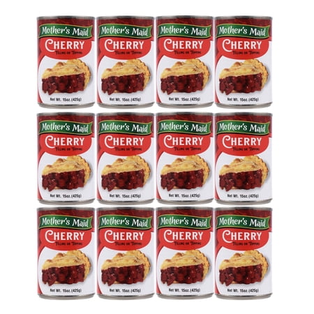 Mother s Maid Cherry Pie Filling & Topping (15 oz.  Pack of 12)