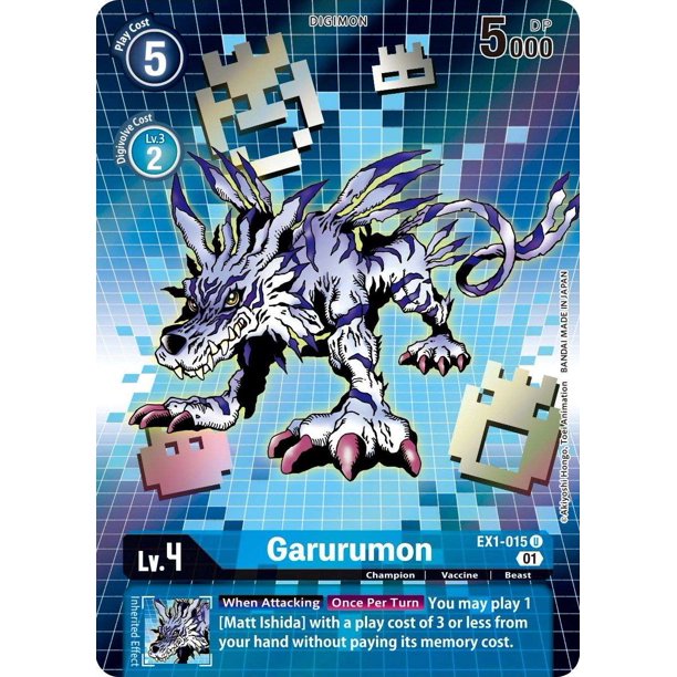 Digimon Classic Collection Garurumon EX1015 (Alternate Art