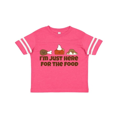 

Inktastic Thanksgiving Here for The Food Gift Toddler Boy or Toddler Girl T-Shirt