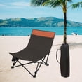 thumbnail image 1 of Silla de Camping Shamjiam plegable portátil marrón, 1 of 8