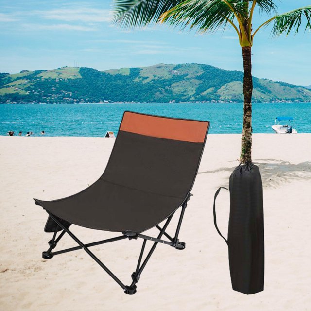 Silla de Camping Shamjiam plegable portátil marrón