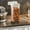 C #3, variant on Vacuum Sealed Jar Airtight Grain Storage Container Transparent Pantry Organizer Kitchen Food Keeper Bulk Dry Goods Dispenser with One-Touch Lid for Rice, Flour, Cereal