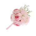thumbnail image 1 of Flor de boda artificial Camelia Ramillete Fiesta de graduación Flores para niñas melocotón Sunnimix Boutonniere Corsage, 1 of 8
