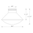 thumbnail image 2 of C Cattleya Matte Black Color Temperature Selectable 3000K/4000K/5000K Dimmable LED Flush Mount, 2 of 7