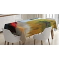thumbnail image 1 of Ambesonne Minnesota Tablecloth Rectangular Table Cover, Canoe Lake Autumn, 60"x90", Multicolor, 1 of 3