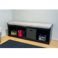 Better Homes & Gardens 4Cube Shoe Storage Bench, Espresso