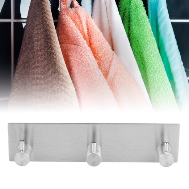 Ganchos Adhesivos, Ganchos Para Toallas, Adhesivo De Acero Inoxidable Para Toallas, Ropa, Sombrero, Dormitorio, Cocina