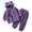 Purple, variant on Huowey Kids Toddler Baby Girl Boy Pajamas Winter Warm Hooded Bear Ear Sweatshirt Tops And Pants 2Pcs Fall Tracksuit Nightwears Pajamas Sleepwear Set Trendy Pjs, 2-3 Years