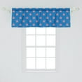 thumbnail image 2 of Ambesonne Fourth of July Window Valance, Repetitive Stars, 42" x 18", Cobalt Blue Blue, 2 of 3