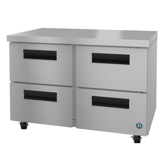 Hoshizaki UF48B-D4 Freezer, Two Section Undercounter, Stainless Drawers