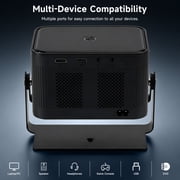 Smart Projector, Portable 1080P FHD Mini Projector with Voice Control, Auto Focus & Keystone and Wireless Screen Projection, Supported Home Theater Movie Projector for Bedroom,Outdoor & Gaming