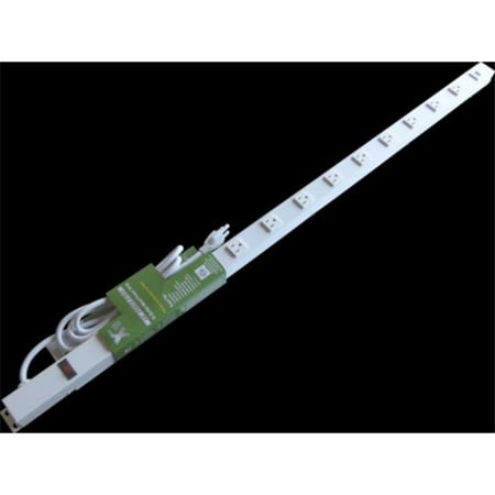 

X1 4126UVW1 48 in. 12 Outlets 6 ft. Cord Power Strip with USB White