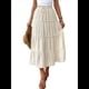 thumbnail image 1 of Falda Larga Informal Elegante de Verano para Mujer, con , Cintura Alta, Corte A, Holgada y Bolsillos L, 1 of 10