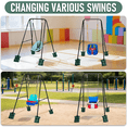 thumbnail image 4 of G TALECO GEAR Foldable Swing Stand for Kids, Toddler Swing Frame, Metal Swing Sets for Backyard, Outdoor/Indoor, Fits for Most of the Toddlers Swings, Black, 4 of 8