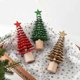 thumbnail image 4 of Mini árbol de Navidad de madera, decoración de mesa artesanal, centro de mesa navideño de 30 cm, decoración rústica para el hogar., 4 of 5