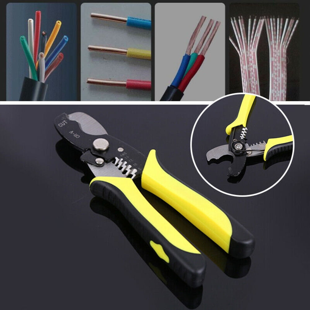 Adjustable Automatic Wire Cable Cutter Stripper Crimping Crimper Plier Hand Tool 