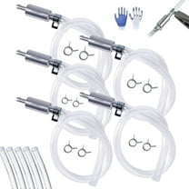 Brake Bleeder Hose - One Way Check Valve Tube Bleeding Tool Kit for Car Motorcycle Clutch, Universal Brake Fluid Bleeder Kit for Hydraulic Brake System, Soft Tube with Metal Clips(3pcs)