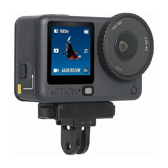 Magnetic Quick Release Camera Mount for DJI Osmo Action 6 - Foldable Extension Base with Two-Claw Interface & 1/4 Inch Screw Hole, Shockproof Dual Lock Mount，Helmet/Backpack/Travel