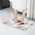 thumbnail image 4 of Pioneer Flower Floral Print Flannel Non Slip Door Rugs,Washable Door Mats Indoor,Decorative Door Mats,Dirt-Resistant and Absorbent Doormat for Entrance,Bedroom,Kitchen,Bathroom,23.5"x16", 4 of 5