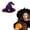 B, variant on YYKihy Halloween Embroidered Iron On Patches Glitter Pumpkin Witch Bat Cat Set of 7 DIY Sew On Appliques for Clothing