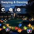 thumbnail image 6 of Rirool 2 Pack Solar Garden Lights Outdoor, Multicolor Butterfly Swaying LED Stake Lights Waterproof Solar Powered Yard Lights for Pathway Lawn Patio Garden Landscape Decor Gifts, 6 of 8