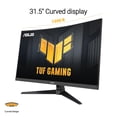 thumbnail image 2 of Monitor Curvo Gamer 31.5 ASUS TUF VG32WQ3B 1ms 180Hz QHD VA LED HDMI DP FreeSync Altavoz negro, 2 of 8