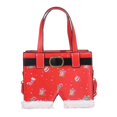 thumbnail image 1 of Bolso bandolera de PU creativo de Santa Pants de gran capacidad para Navidad (tipo campana), 1 of 7