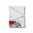 thumbnail image 2 of Animal Soft Flannel Fleece Throw Blanket, Musical Notes on Creature Abstract Modern Arrangement Digital Illustration Print, Cozy Plush for Indoor and Outdoor Use, 50" x 60", Multicolor, by Ambesonne, 2 of 6