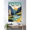 thumbnail image 2 of Garner State Park Texas Vintage Poster Wall Art, Modern Wall Decor, 8x12 UNFRAMED, 2 of 3