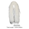 thumbnail image 2 of Jiibva Faux Turkey Feather Plush Warm Scarf Solid Color Thickened Scarf Soft Touch Scarves Wraps Long Scarf Accessories for Women, 2 of 7