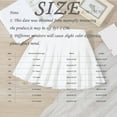 thumbnail image 3 of JLFKNE Girls Skirts Breathable Loose Fit Above Knee Length Pleated Tennis Skirt Simple Solid Color Natural Stretch Waist Suitable For Show Performance, 3 of 5
