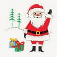 thumbnail image 5 of Linum Home Textiles Christmas Santa Waving Embroidered Turkish Cotton Hand Towel - Set of 2, 5 of 7