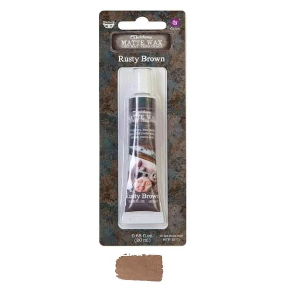 Finnabair Art Alchemy Matte Wax .68 Fluid Ounce-Rusty Brown