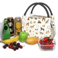 thumbnail image 3 of Easygdp Dogs Funny Pets Bolsa de Almuerzo Insulada Reutilizable, Bolsa de Mano y Bandolera para Oficina, Trabajo, Viajes, 3 of 6