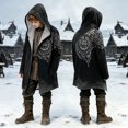 thumbnail image 2 of Gyexs Kids Boys Jesus Hoodies Cool Funny 3d Graphic Coats Clothing for Halloween Christmas Black 13-14 Years, 2 of 4