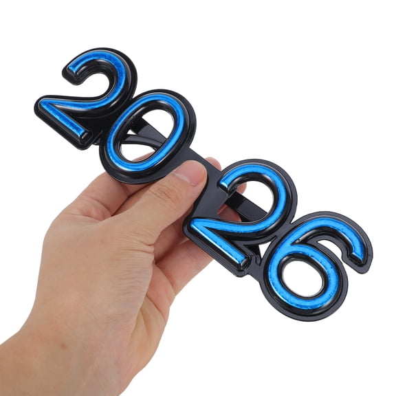 EXHUMKY 4-Pack 2026 New Year Glasses in Assorted Colors, Photo Props for Party and Celebration