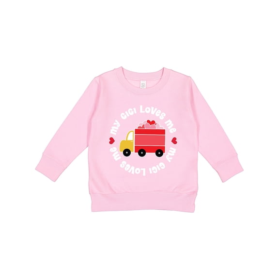 Inktastic My Gigi Loves Me Valentine Truck Toddler Sweatshirt