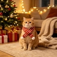thumbnail image 6 of Pet Christmas Scarf with Pompom Decor Doggy Soft Bandana Warm Neck Accessories Holiday Dog Outfits for Cats Puppy Kitten and Small Dogs, 6 of 6